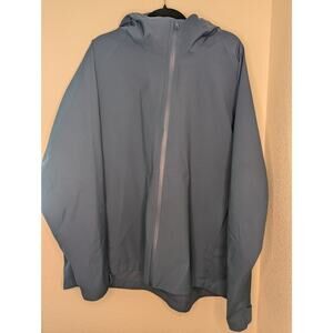 Uniqlo Men's Water Resistant Windproof Rain Jacket Blue 3XL